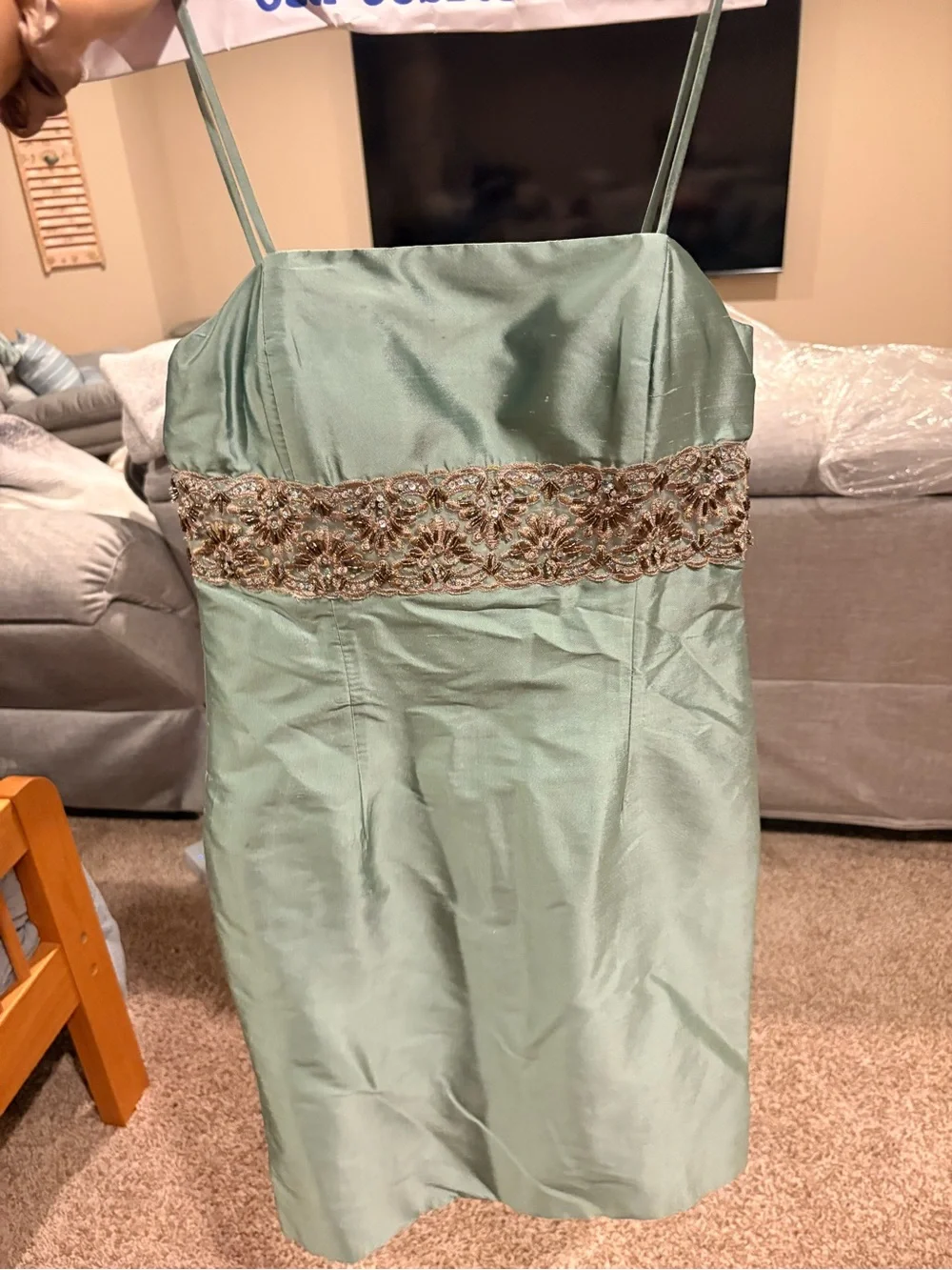 C.W. Designs two piece green set - girls large